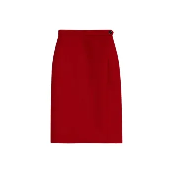 GUCCI FW23 Casual Long Skirt Women's Red