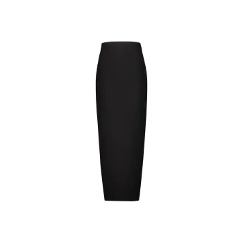 RICK OWENS Pillar High Waist Coated Maxi Skirt