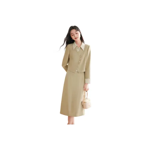 Like The Age Of Water Skirt Set Women's Khaki