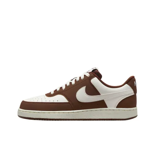 nike braids Court Vision Low Top Training Shoes Women's White Brown