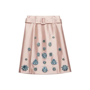 PRADA Casual Long Skirt Women's Pink