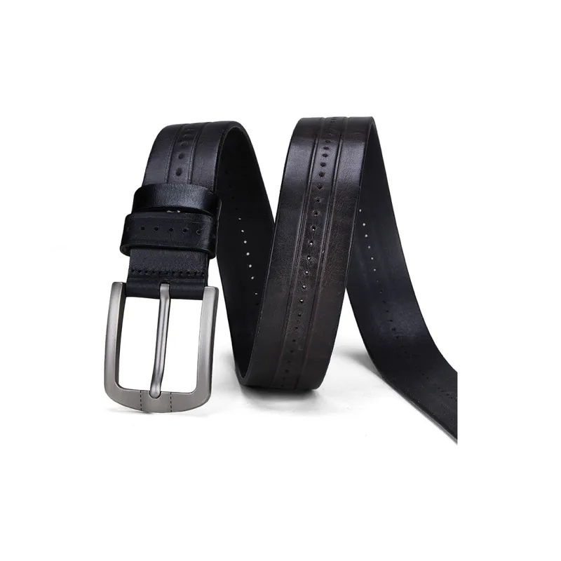 PIERRE CARDIN Top Grain Cow Leather Belts Men's Coffee/Brown/Black 3.8cm-13