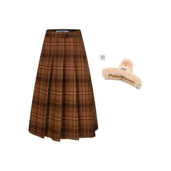 NTOT Casual Long Skirt Women's Brown
