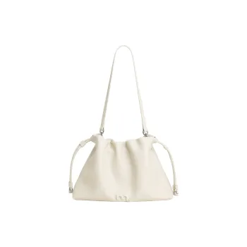 Miao Di Synthetic Leather Wide Strap Crossbody Bag, Shoulder Bag Regular Women's Milkshake White