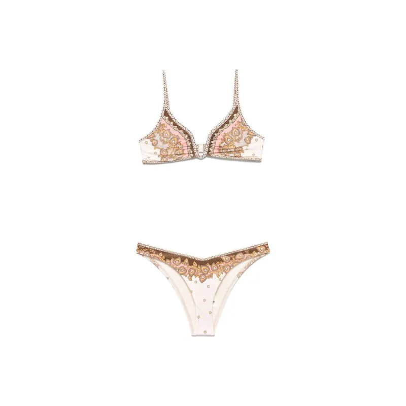 Zimmermann Maxine Plunge Wire Bikini-0
