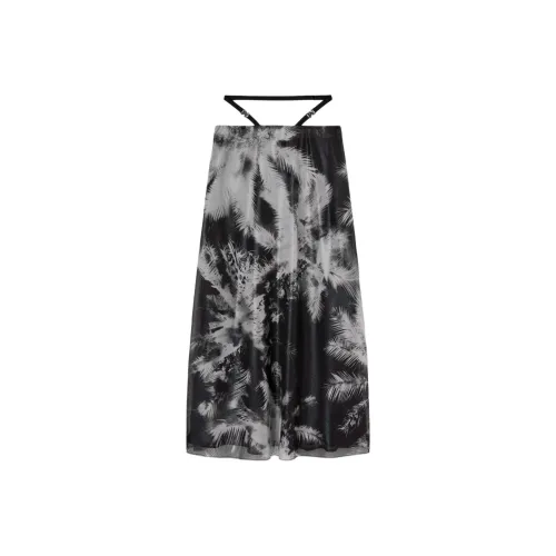 PALM ANGELS Blueprint Midi Skirt
