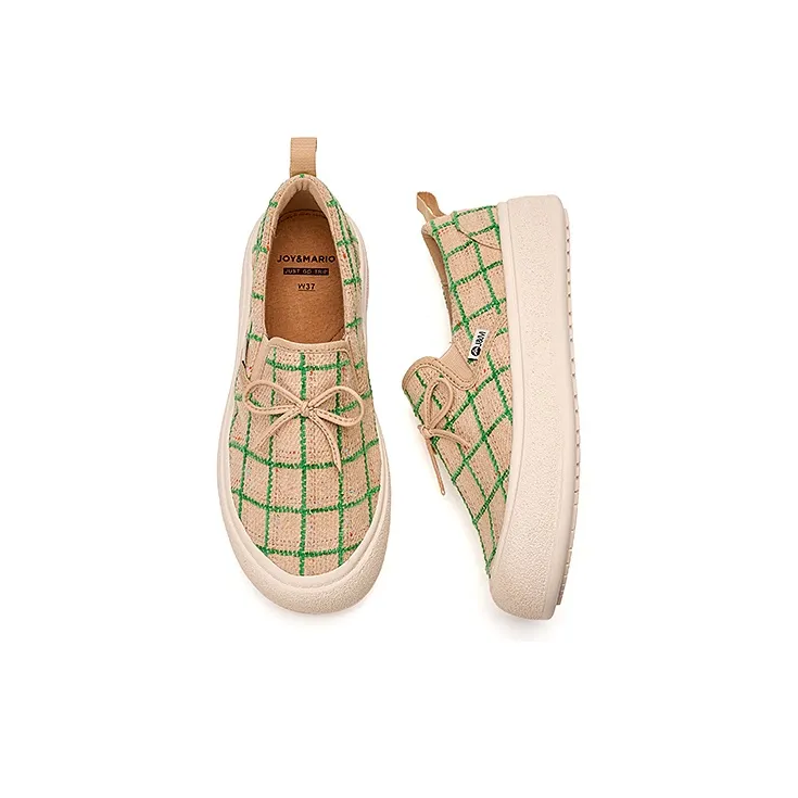 Joy&Mario Abrasion Resistant Height Increasing Slip Resistant Low Top Casual Shoes Women's-11