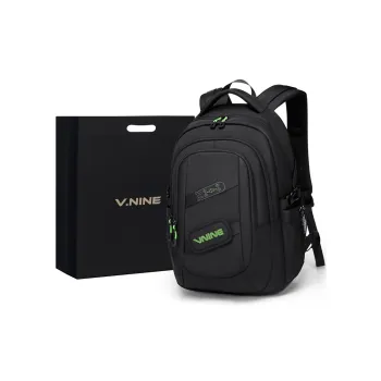 V.NINE Textile, Synthetic Leather Graduation Travel Backpack For Men And Women's Backpack Tubas Unisex Space Black
