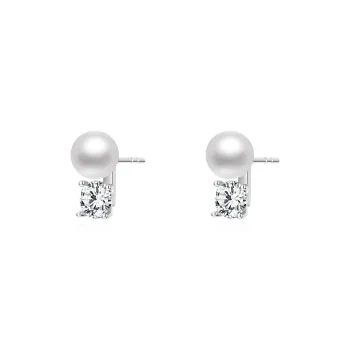 CHAOHONGJI Pearl Stud Earrings Women's
