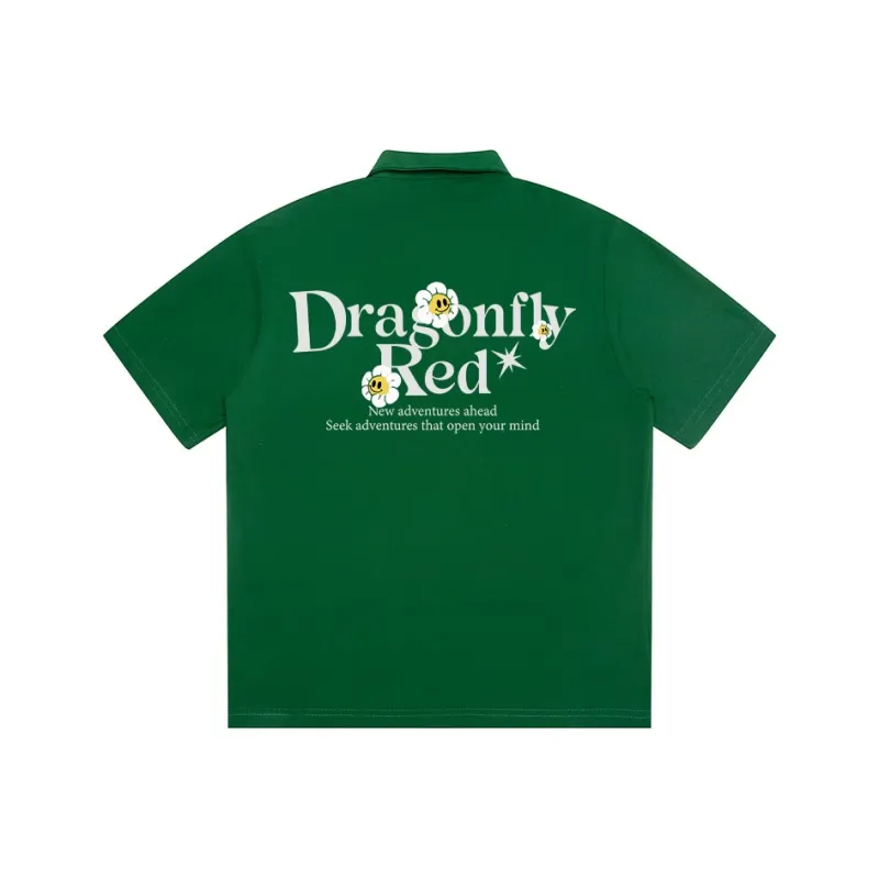 RED DRAGONFLY Polo Shirt Unisex-13
