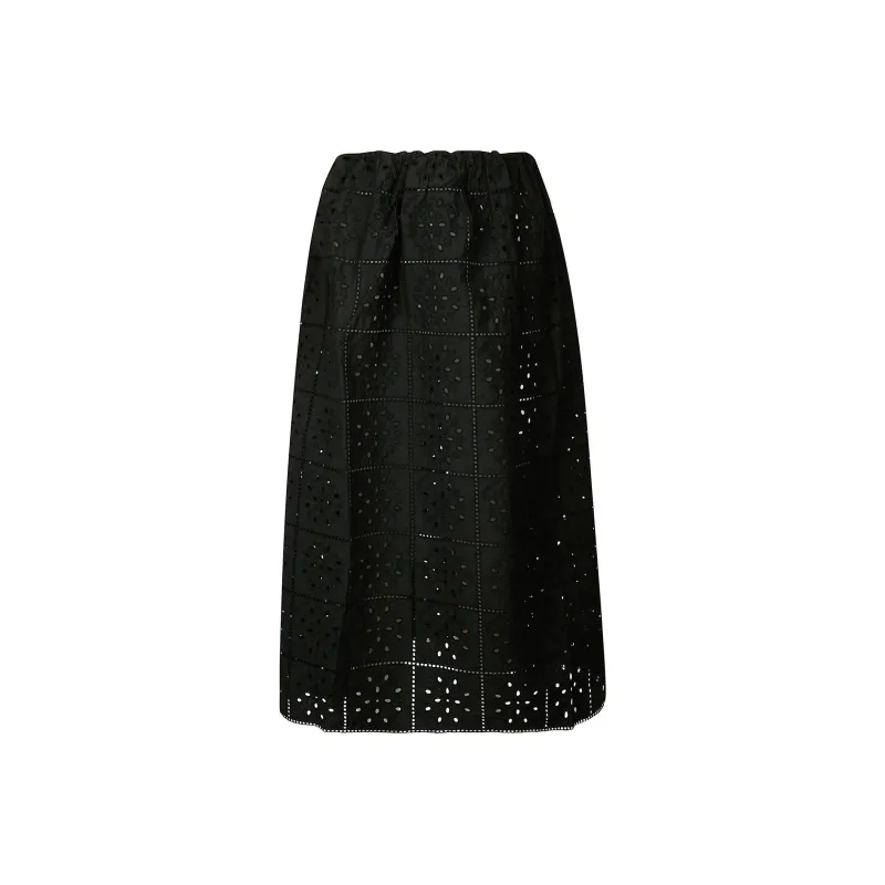 GANNI Casual Long Skirt Women's Black-0