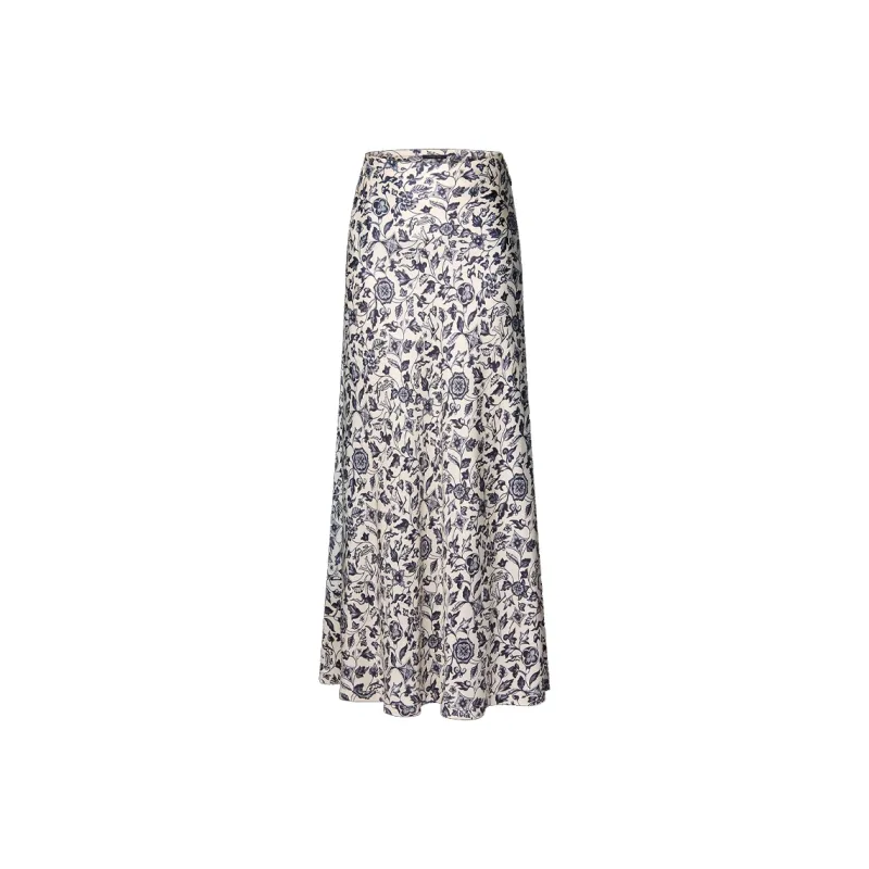 LOUIS VUITTON Botanical Print Flared Maxi Skirt-0