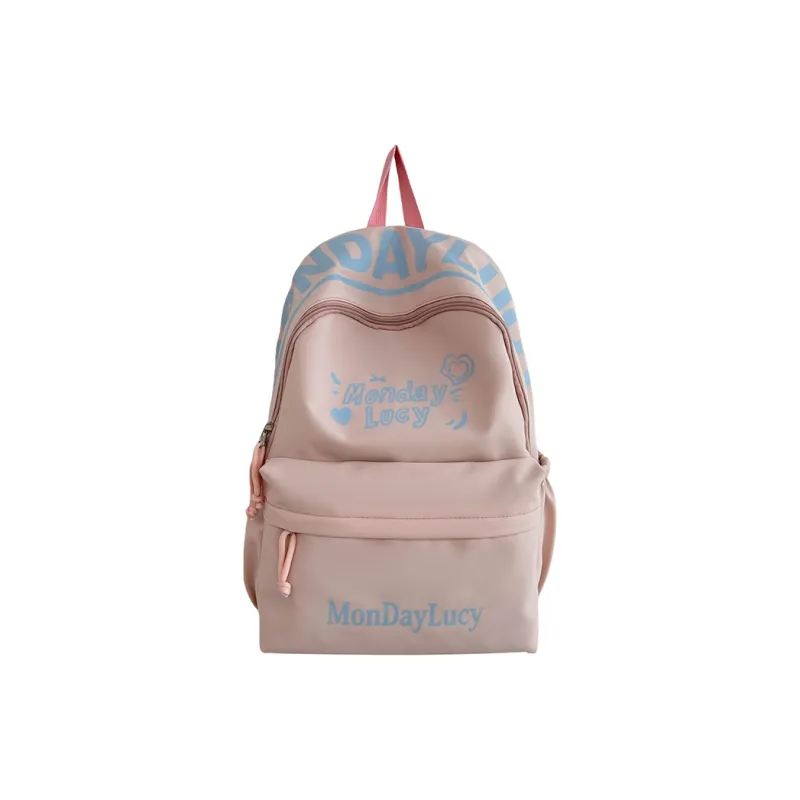 AIBAG Nylon Backpack Unisex White/Black/Pink/Purple/Blue-8