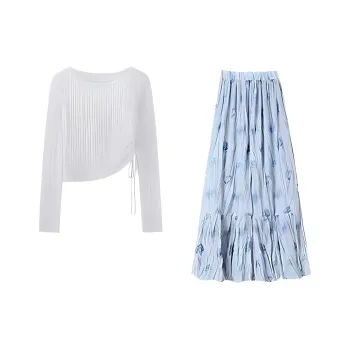 AFGGD Two Piece Skirt Sets Women's