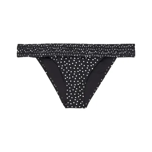 Victoria's Secret Swimming Shorts Women's Black Polka Dot
