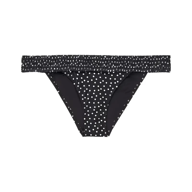 Victoria's Secret Swimming Shorts Women's Black Polka Dot-0