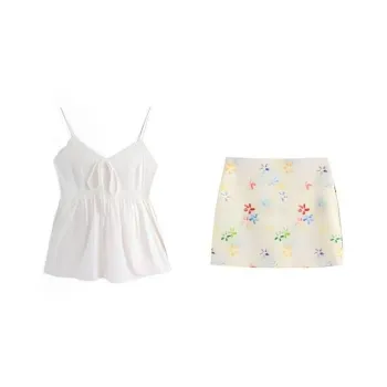 DOSOHEB Two Piece Skirt Sets Women's