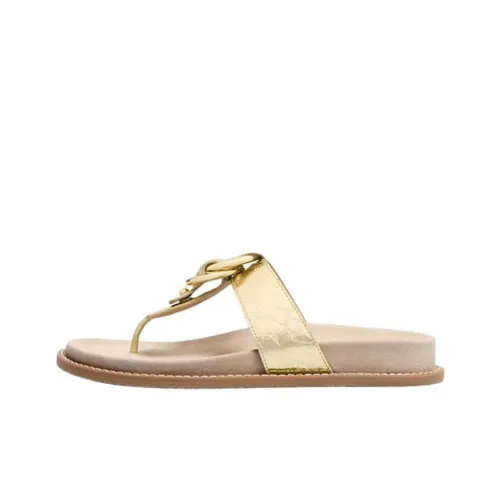 MICHAEL KORS Flip Flops Women's Gold