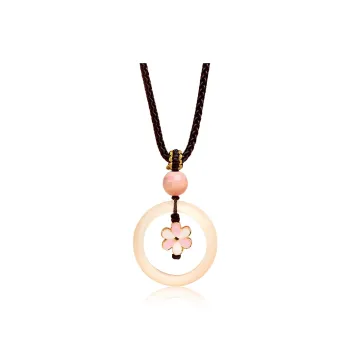 MUSHENGYUAN White Jade Bodhi Necklaces Unisex