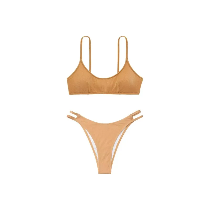 Victoria's Secret Two Piece Swimsuits Women's Gold-0