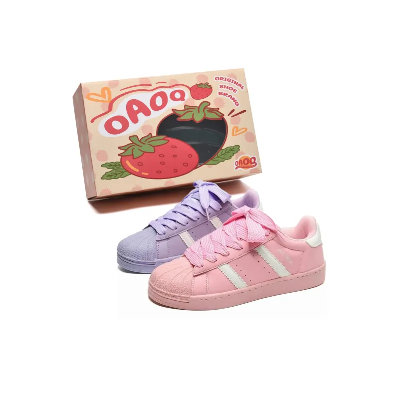 OAOQ Cushioning, Abrasion Resistant, Lightweight, And Breathable Low Top Skateboard Shoes Unisex-52