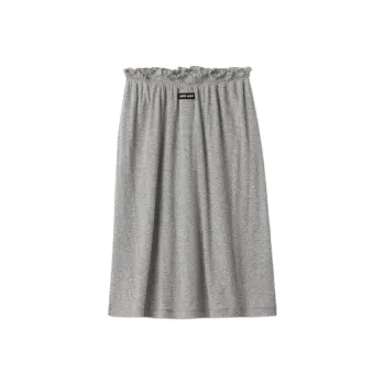 MIU MIU Ribbed Jersey Skirt