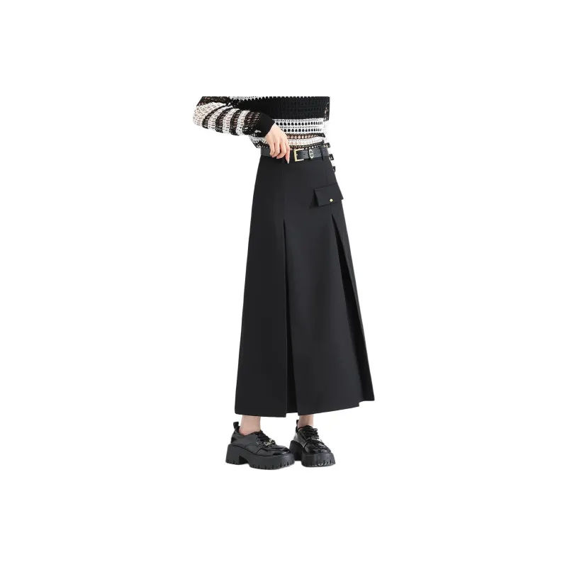 FAWENXIANGZI Casual Long Skirt Women's-0