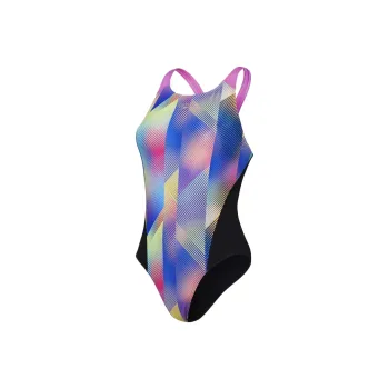 Speedo Club Training Allover Digital Recordbreaker One-piece Swimsuit Women's Blue