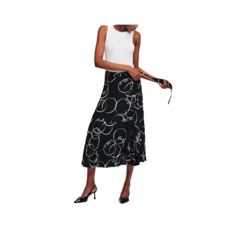 KARL LAGERFELD / Karl Lagerfeld Jeans Circle Print Wrap Skirt