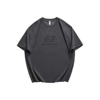 WOOD SOON Quick Dry Cooling Minimalist Style Casual Short Sleeved T Shirt Unisex