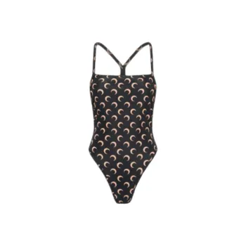 Marine Serre SS25 One piece Swimsuit Women's Brown