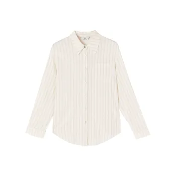 XIANGYING Shirt Women's Beige Coffee