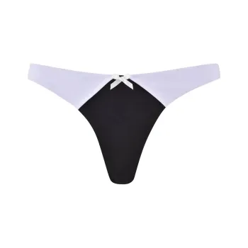 I.AM.GIA DION TUXEDO BIKINI BOTTOM Swimming Shorts Women's Black White