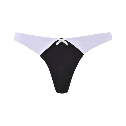 I.AM.GIA DION TUXEDO BIKINI BOTTOM Swimming Shorts Women's Black White