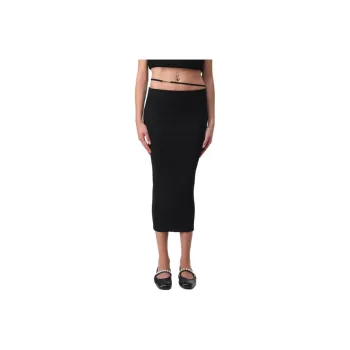 Jacquemus Casual Long Skirt Women's Black