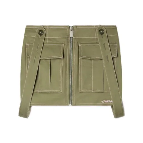 OFF WHITE Logo embroidered Mini Skirt