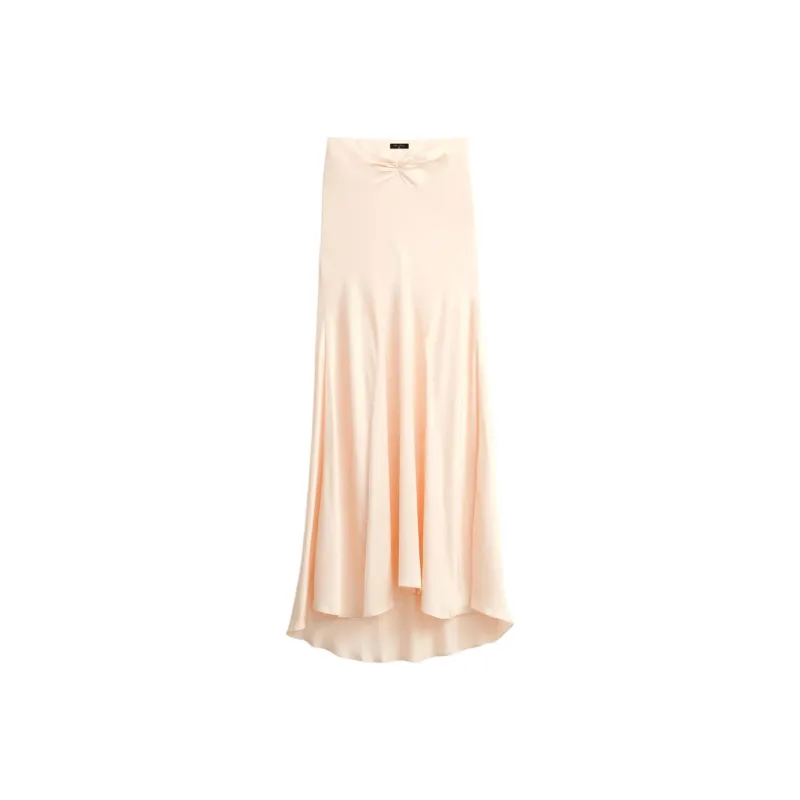 ZARA Kate Moss Collaboration Casual Long Skirts Women's Pink-0