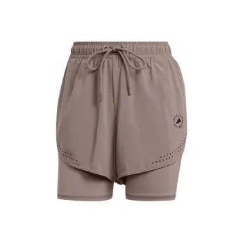 Adidas TRUEPURPOSE 2-IN-1 SHORTS Sports Shorts Women's Earth Brown Gray