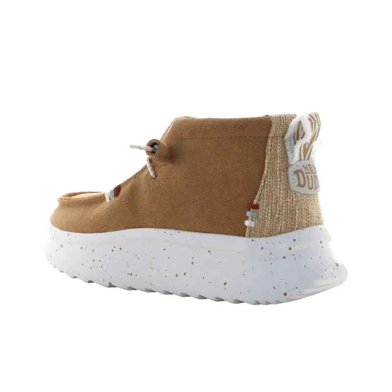 Heydude WENDY PEAK HI SUEDE Mid Top Casual Shoes Women's Brown-4