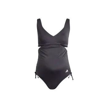 Adidas Iconisea Maternity U-Back Swimsuit One-piece Swimsuit Women's Black