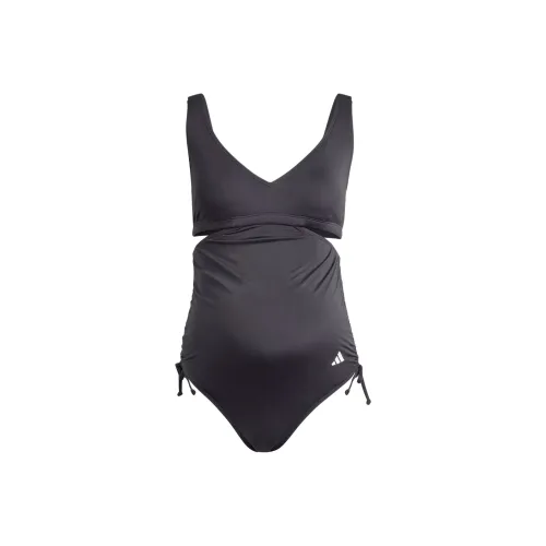 Adidas Iconisea Maternity U-Back Swimsuit One-piece Swimsuit Women's Black