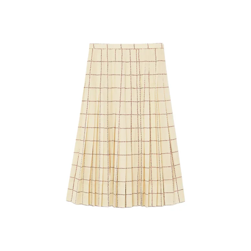Loro Piana Casual Long Skirt Women's Beige-0