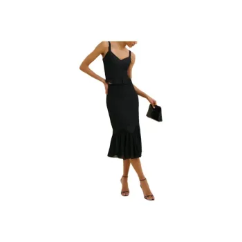 REFORMATION Skirt Set Women's Black