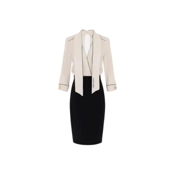 Elisabetta Franchi Piping Dress
