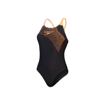 Speedo One-piece Swimsuit Women's Black/Orange