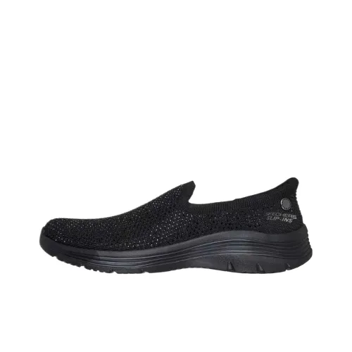 Martha Stewart x Skechers Slip ins Low Top Casual Shoes Women's Black