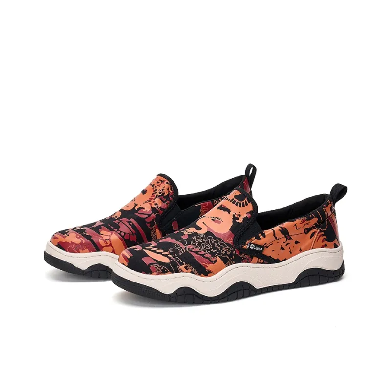 Joy&Mario Low Top Casual Shoes Men's Orange-1