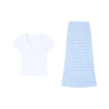 COVER TIME Two Piece Skirt Sets Women's