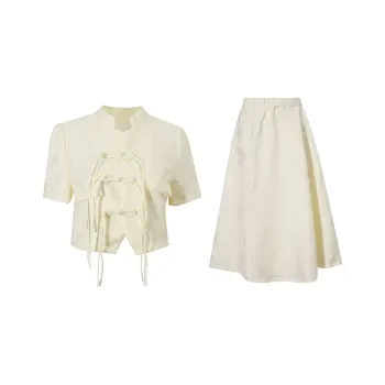 PUREIDOL Skirt Set Women's Apricot