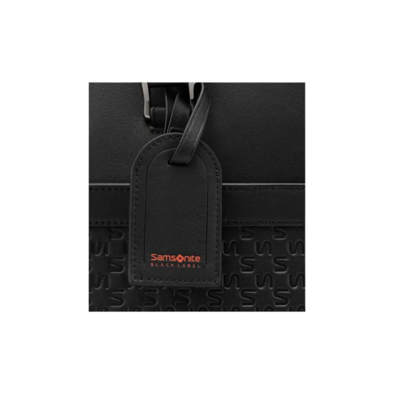 SAMSONITE LEGENDA Cow Leather Briefcase Medium Size Men's Black-5